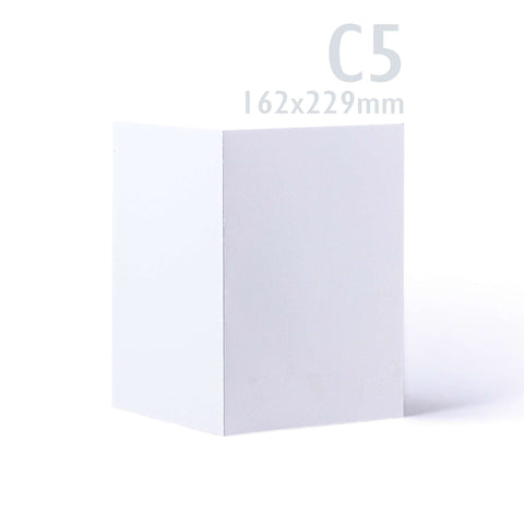 White Smooth Cards & Envelopes Pack White 148x210 mm + 162x229 mm