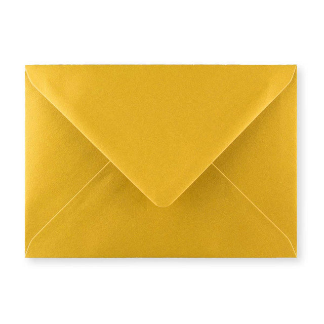 Metallic Gold Gummed V-Flap Greeting Card Envelope (125 x 175mm)