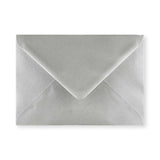 Metallic Silver Gummed V-Flap Greeting Card Envelope (133 x 184mm)