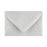 Metallic Silver Gummed V-Flap Greeting Card Envelope (62 x 94mm)