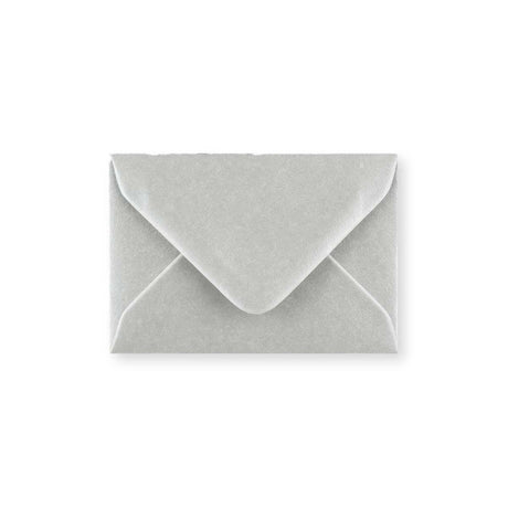 Metallic Silver Gummed V-Flap Greeting Card Envelope (70 x 100mm)