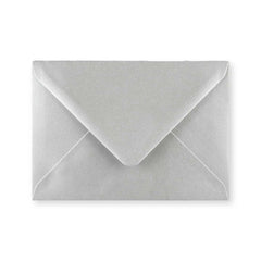 C6 Metallic Silver Gummed V-Flap Greetings Envelope (114 x 162mm)