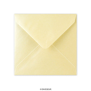 140x140 Champagne Lustre Square Gummed Plain 100gsm Wove