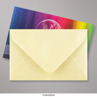 62x94 mm Champagne Lustre Wallet Gummed Plain 90gsm Wove