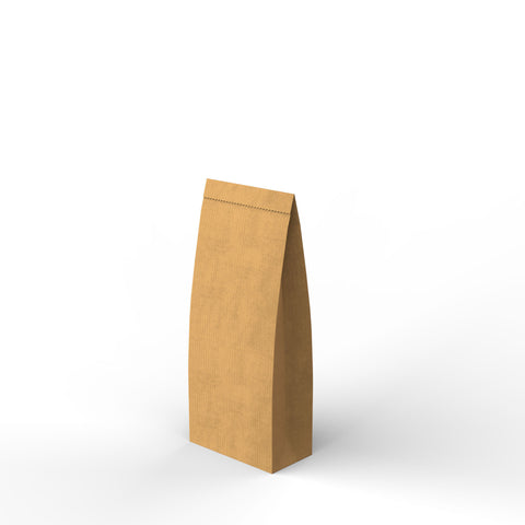 Paper Kraft Food Bags Manila 215 x 85 x 45 mm Plain