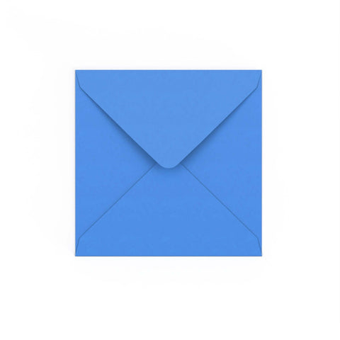 Bright Blue Gummed V-Flap Envelope (140 x 140mm)
