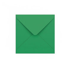 Dark Green Gummed V-Flap Envelope (140 x 140mm)
