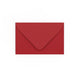 Dark Red Gummed V-Flap Envelope (65 x 94mm)