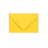 Mid Yellow Gummed V-Flap Envelope (65 x 94mm)