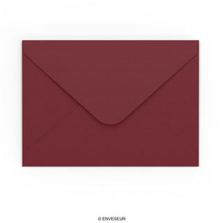 Burgundy paper envelopes