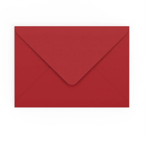 C5 Dark Red Gummed V-Flap Envelope (162 x 229mm)