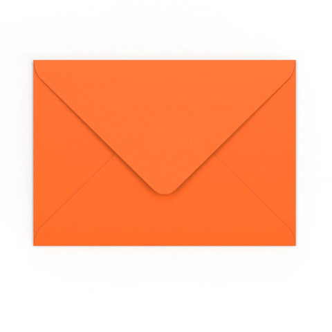 C5 Orange Gummed V-Flap Envelope (162 x 229mm)