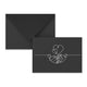 Valentine's Coloured Envelope (Share Love Design) Black 114 x 162 mm (C6)