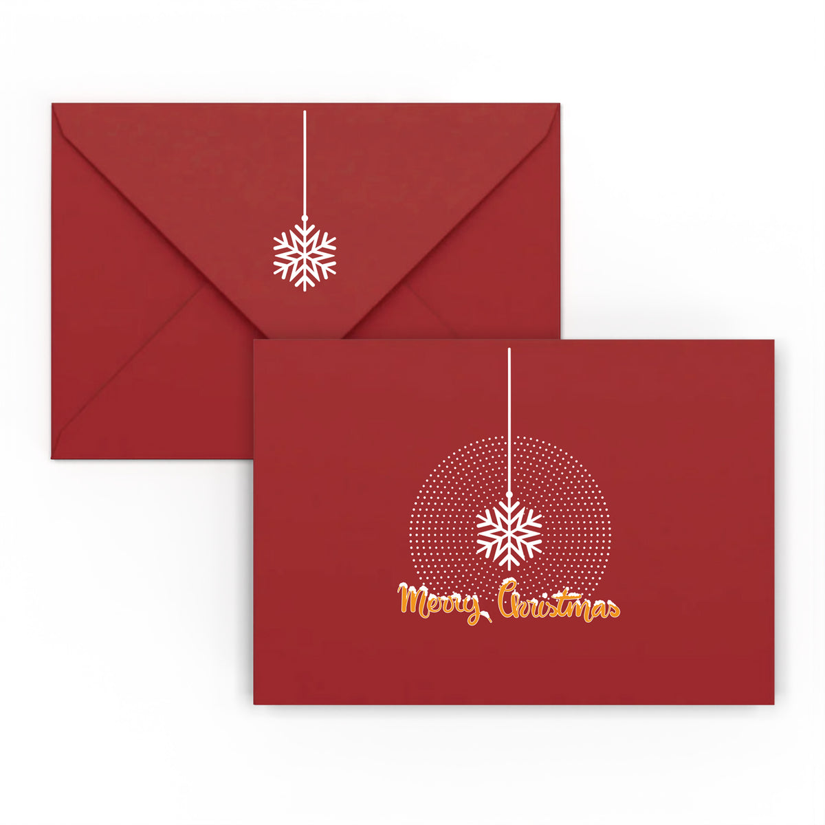 Envelope Christmas Snowflake design