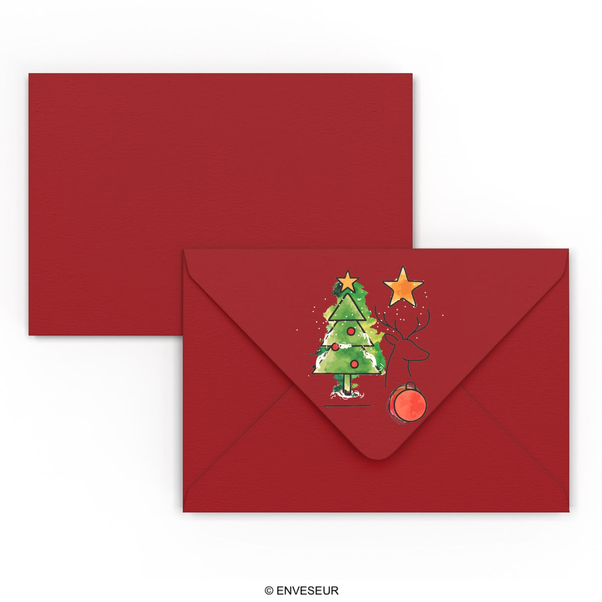 Christmas envelope Christmas Tree