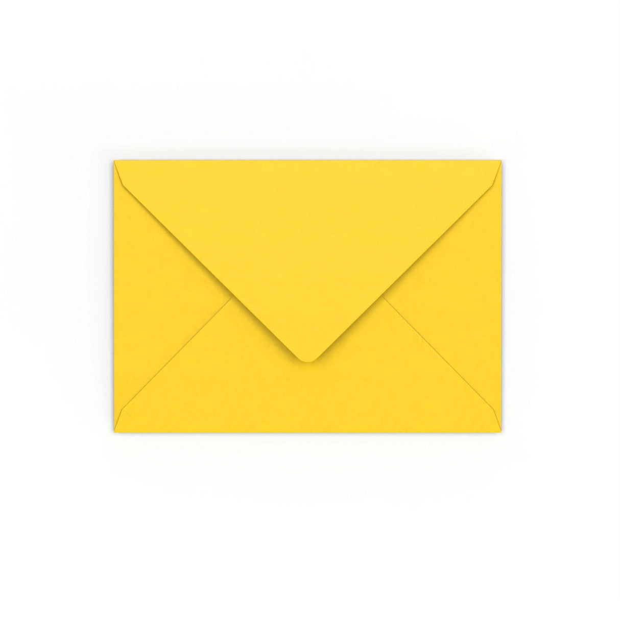 C6 Mid Yellow Gummed V-Flap Envelope (114 x 162mm)