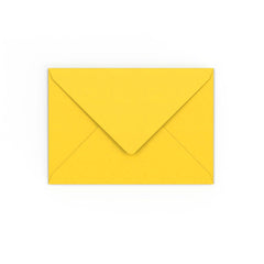 C6 Mid Yellow Gummed V-Flap Envelope (114 x 162mm)