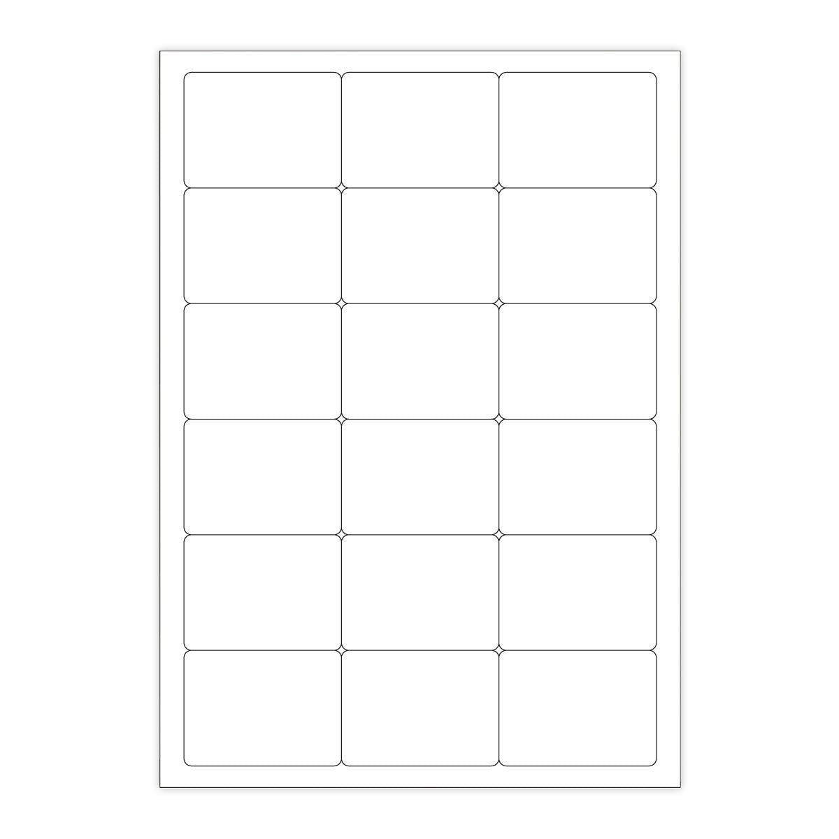 White Adhesive Labels