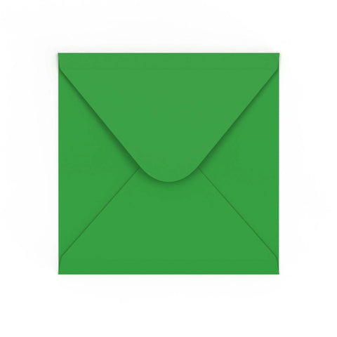 Mid Green Gummed V-Flap Envelope (140 x 140mm)