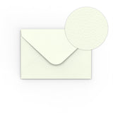 Milk White Hammered paper envelopes