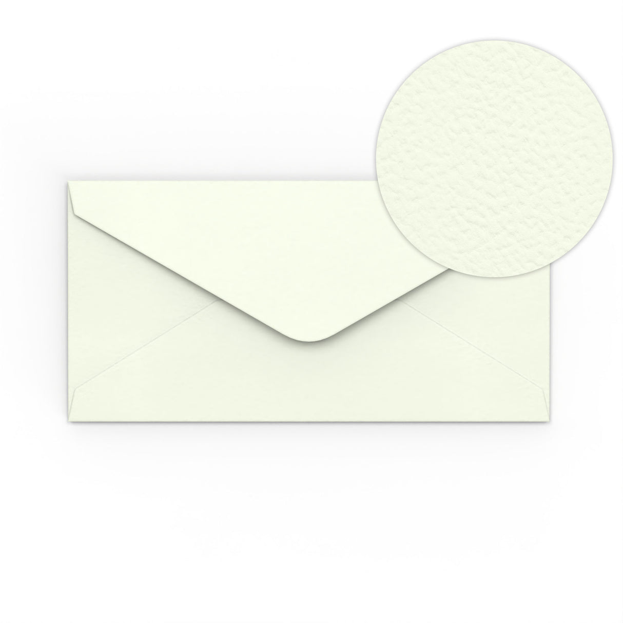 Milk White Hammered paper envelopes