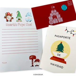 Christmas Passport, Envelope GCDLDR-CH2, Santa's Letter & Wax Seal
