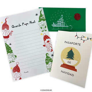 Christmas Passport, Envelope GCDLDG-CH3, Santa's Letter & Wax Seal