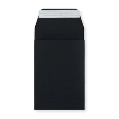 C6 Black Peel & Seal Gusset Envelope (114 x 162 x 25mm)