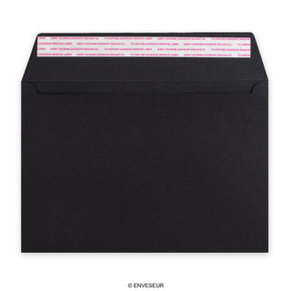 162x229 mm (C5) Black Post Marque Wallet Envelope