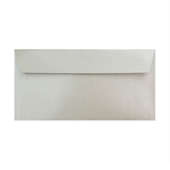 Pearlescent Envelopes Silver 110 x 220 mm (DL) Peel and Seal