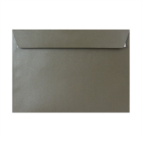 Pearlescent Envelopes Taupe Brown 162 x 229 mm (C5) Peel and Seal