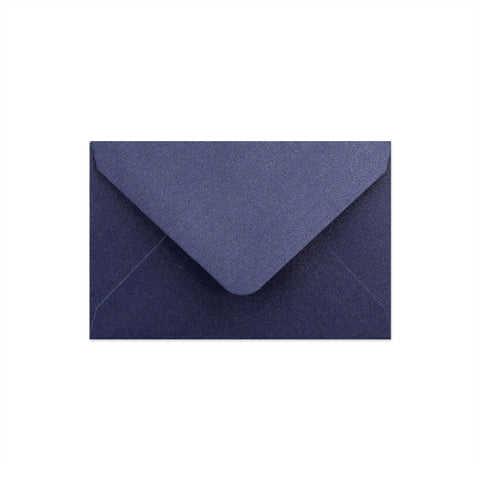 Pearlescent Envelopes Dark Blue 62 x 94 mm Gummed