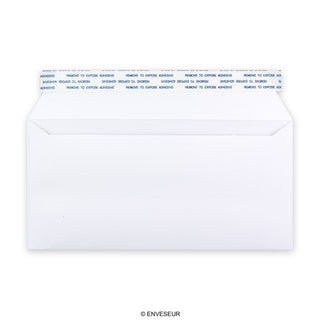 110x220mm White DL Wallet Peel & Seal Plain 230gsm Wove