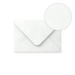 White Envelope Hammered Texture 65x94 mm