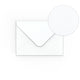 C7 White Hammer Gummed V-Flap Envelope (82 x 113mm)