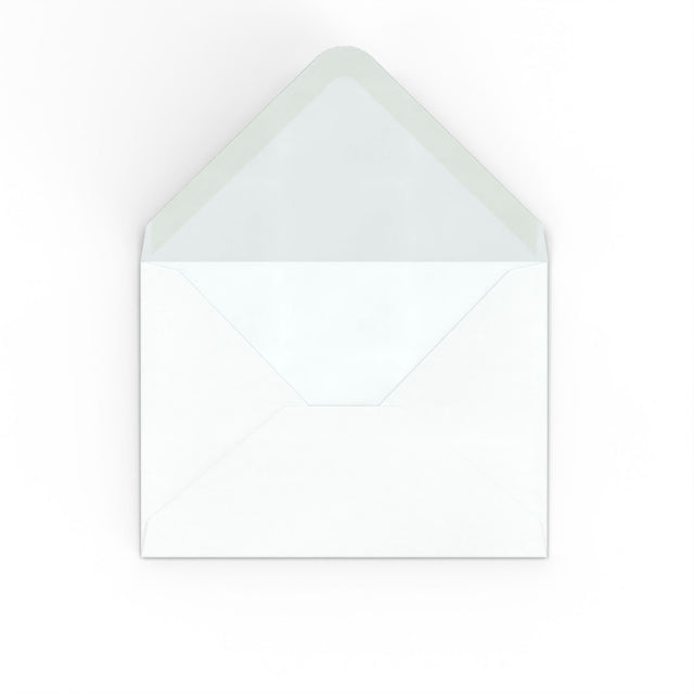 C7 White Hammer Gummed V-Flap Envelope (82 x 113mm)