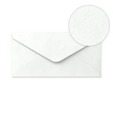 White Envelope Hammered Texture 110x220 mm (DL)