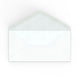 DL White Hammer Gummed V-Flap Envelope (110 x 220mm)