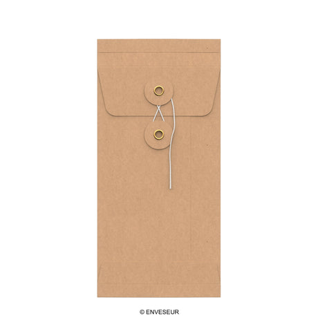 String and washer gusset envelopes