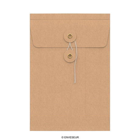 String and washer gusset envelopes