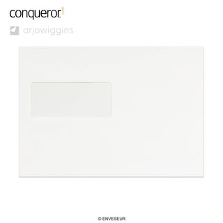 162x229 mm (C5) Brilliant White Conqueror Envelope